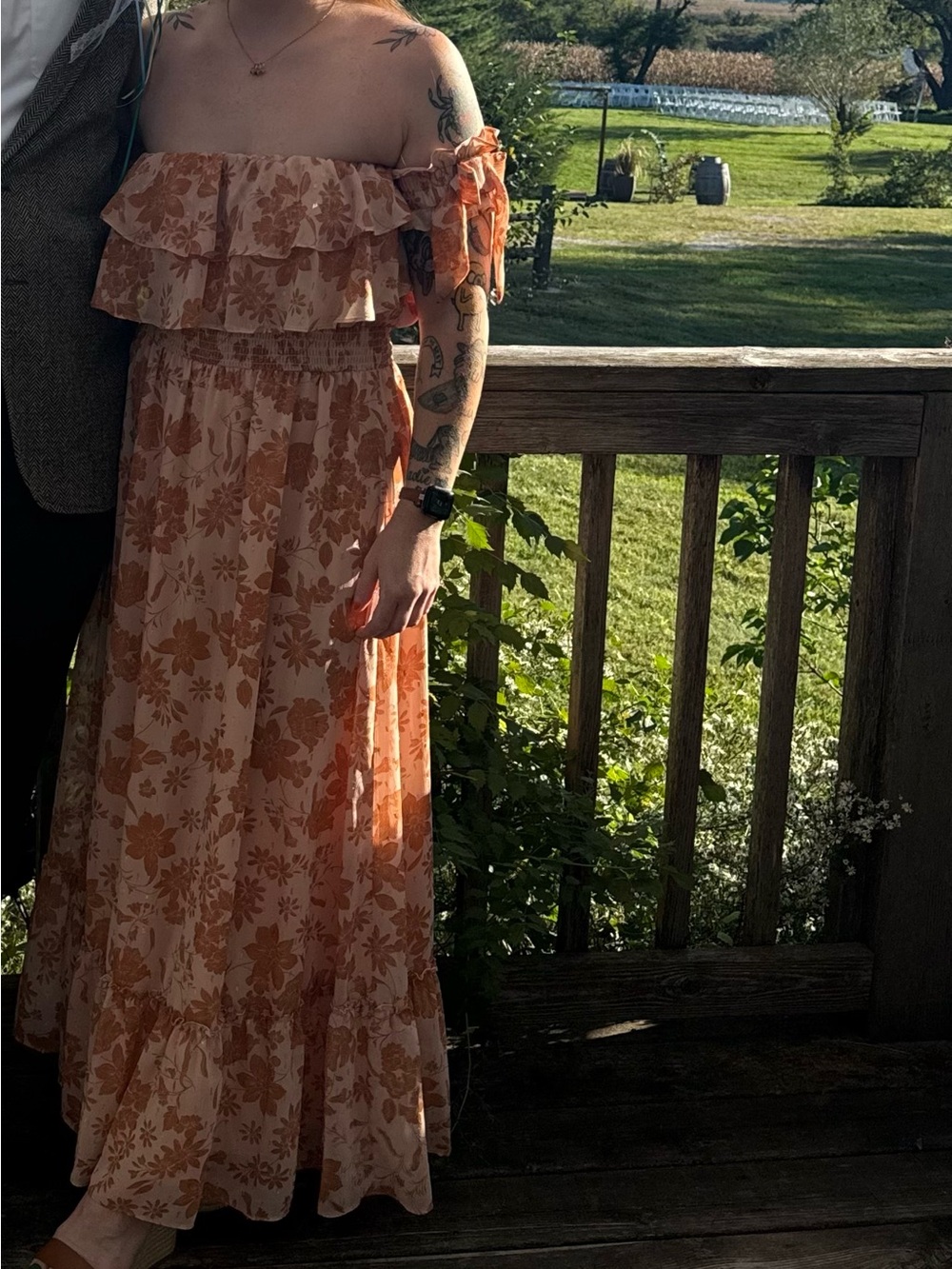 Lulu’s off the shoulder dress